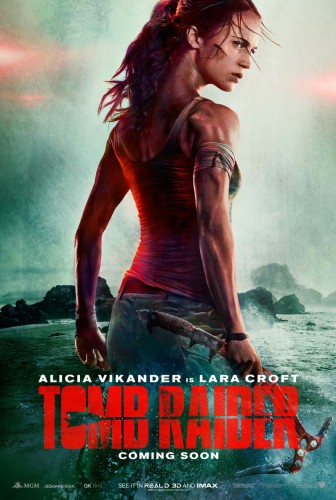 FOTO: Szyja Vikander na plakacie "Tomb Raidera"