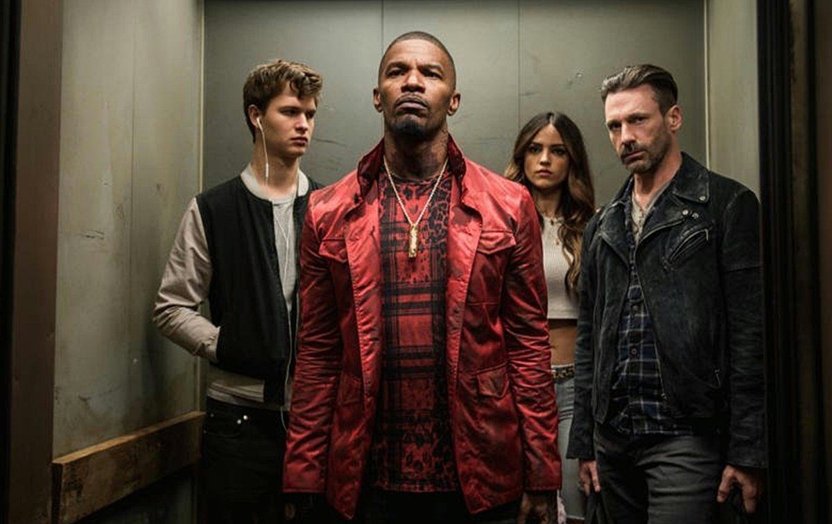 FOTO: Jon Hamm, Jamie Foxx, Ansel Elgort na zdjęciach z "Baby...