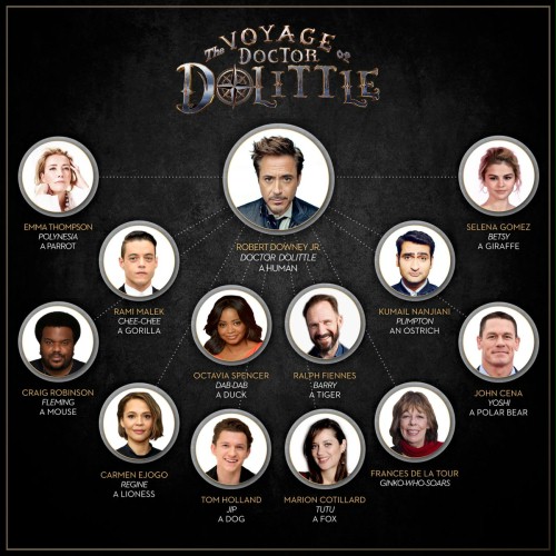 "Podróże doktora Dolittle" z Downeyem Jr. opóźnione o 9 miesięcy