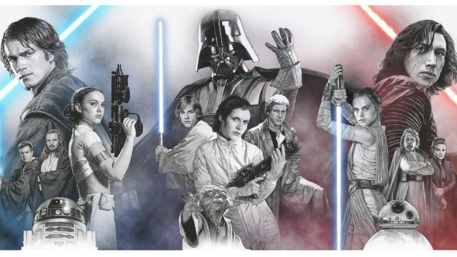 FOTO: Trzy trylogie "Star Wars" na jednym plakacie