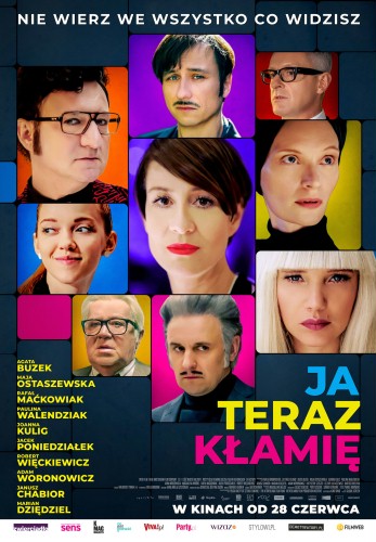 PREMIERA: Maja Ostaszewska i inni na plakacie "Ja teraz kłamię"
