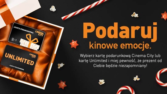 Karta podarunkowa Cinema City to najlepszy świąteczny prezent