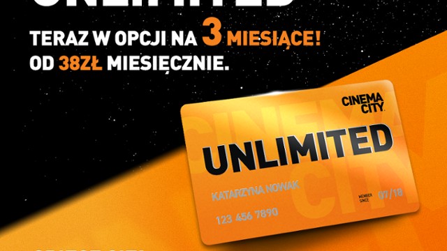 Karta UNLIMITED w opcji na 3 miesiące! 