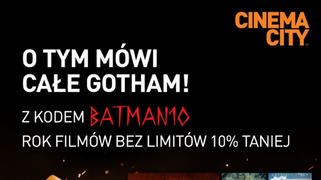 Karta UNLIMITED w Cinema City teraz 10% taniej!