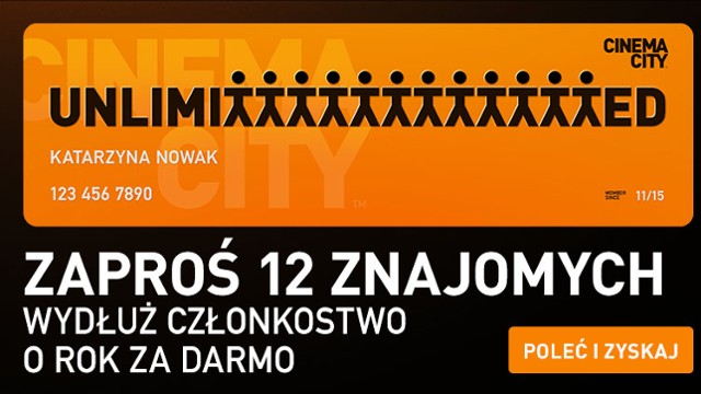 Polecaj kartę Unlimited Cinema City i zyskuj darmowe miesiące...
