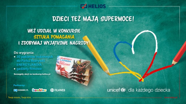 "Dzieci też mają supermoce" - czerwcowa akcja w kinach Helios!