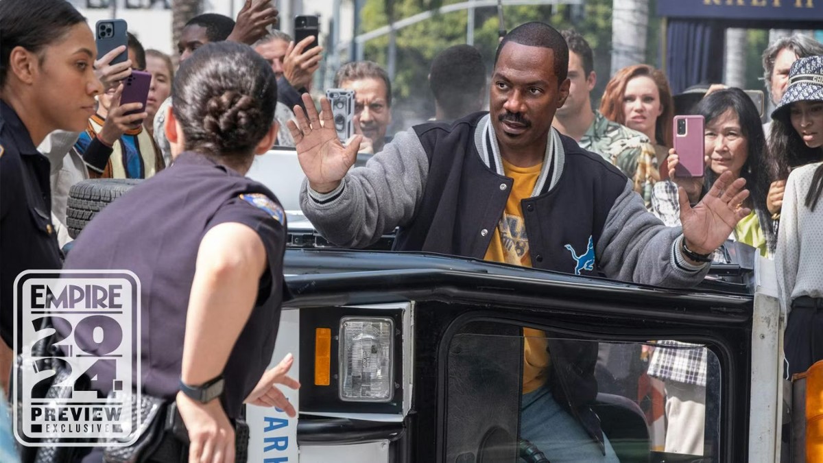 Axel Foley is in trouble!  The first image from the movie “Beverly Hills Cop 4”