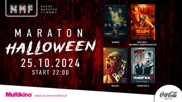 Maraton Halloween 25.10.2024 w Multikinie