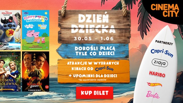 Filmowy Dzień Dziecka w Cinema City
