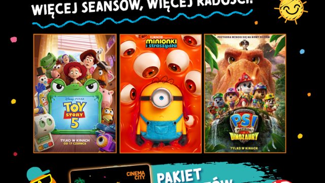 Cinema City zaprasza na lato pełne nagr&oacute;d i rodzinnych seans&oacute;w