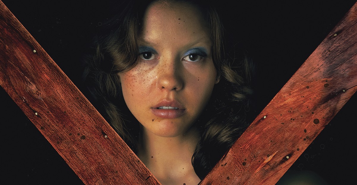 Mia Goth on the set of “MaXXXine,” the sequel to “X” and “Pearl”