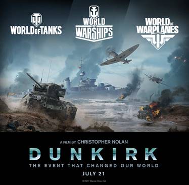 Wargaming i Warner Bros. współpracują przy filmie „Dunkierka” 