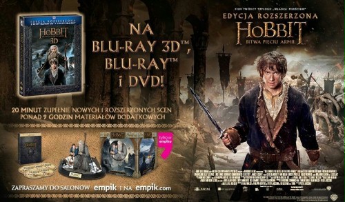"Hobbit: Bitwa Pięciu Armii" - wydanie rozszerzone już na DVD i...