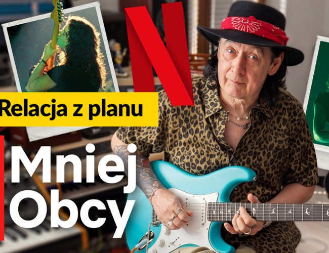 Jan Borysewicz na planie "Mniej obcego". Kulisy produkcji Netfliksa