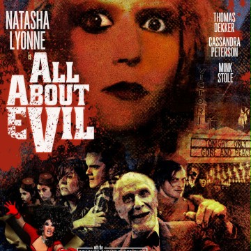 Bardzo retro finalny plakat "All About Evil"