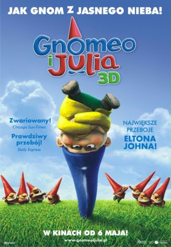 FOTO: Jak grom z jasnego nieba debiutuje polski plakat "Gnomeo i...
