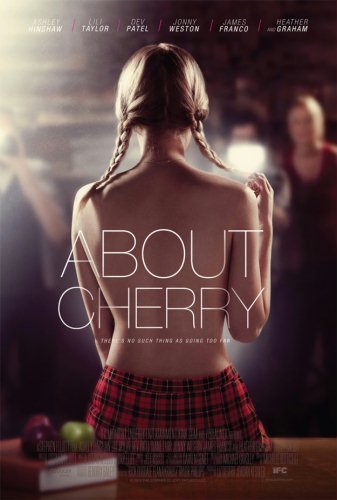 FOTO: Plakat "About Cherry" pokazuje plecy nieletniej nierządnicy
