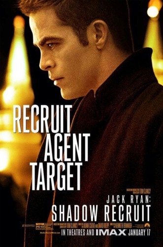 FOTO: Chris Pine jest rekrutem, agentem, celem plakatu "Jack...