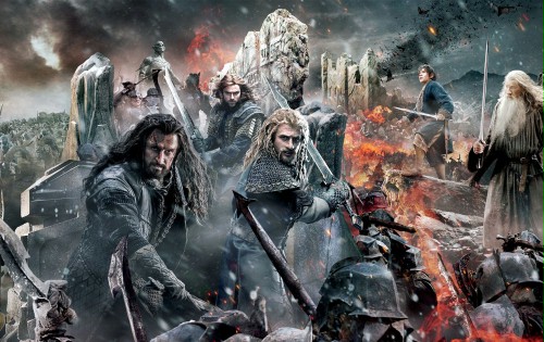 FOTO: Gigantyczna grafika z bohaterami "Bitwy pięciu armii"