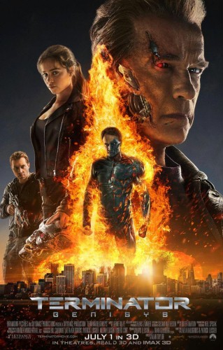 FOTO: Płonący plakat "Terminatora: Genisys"