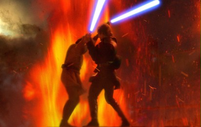 Gwiezdne wojny: Część III - Zemsta Sithów - Dwa oblicza Pojedynki na miecze świetlne