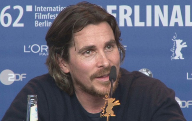 Berlinale 2012 - Christian Bale na konferencji "Jin ling shi san...